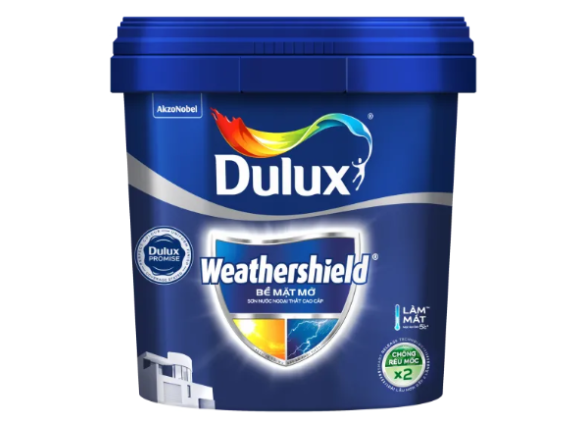 Sơn ngoại thất cao cấp DULUX WEATHERSHIELD - Bề mặt mờ - BJ8