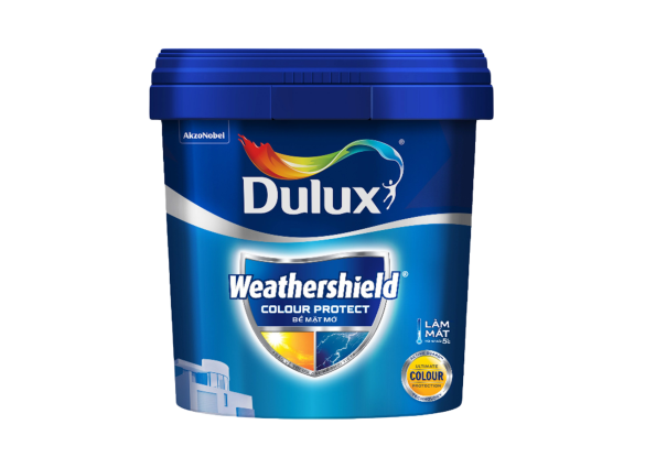 Sơn ngoại thất DULUX WEATHERSHIELD COLOUR PROTECT (Mờ) - E015 5L