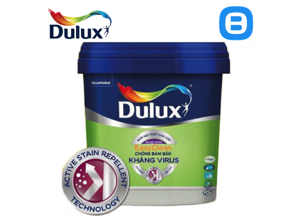 Sơn nội thất DULUX EASYCLEAN CHỐNG BÁM BẨN KHÁNG VIRUS (Bóng) - E017B